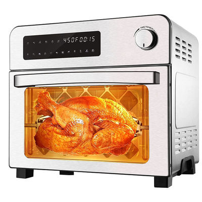 1700W এয়ার ফ্রায়ার ওভেন ফরাসি দরজা 5.5L 6.5L 23L স্বাস্থ্যকর তেল মুক্ত স্টেইনলেস স্টীল