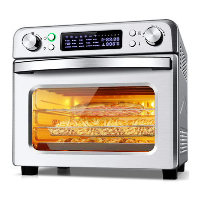1700W এয়ার ফ্রায়ার ওভেন ফরাসি দরজা 5.5L 6.5L 23L স্বাস্থ্যকর তেল মুক্ত স্টেইনলেস স্টীল
