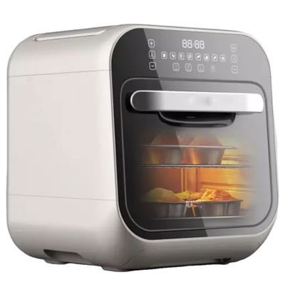 তেল মুক্ত 8L 1800W ডিজিটাল স্টেইনলেস স্টীল হোম ব্যবহার টাচ স্ক্রিন এয়ার ফ্রায়ার স্টিম স্মার্ট