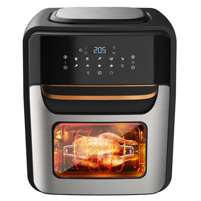 স্টেইনলেস স্টীল 1800W এয়ার ফ্রাইয়ার 12 L 14L 24L ডিজিটাল কন্ট্রোল প্যানেল স্টিমিং এয়ার ফ্রাইয়ার ওভেন
