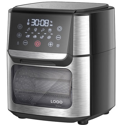 স্টেইনলেস স্টীল 1800W এয়ার ফ্রাইয়ার 12 L 14L 24L ডিজিটাল কন্ট্রোল প্যানেল স্টিমিং এয়ার ফ্রাইয়ার ওভেন