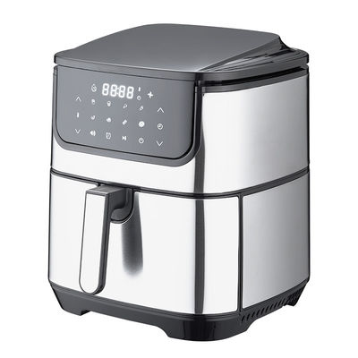 OEM 6L 8L স্টেইনলেস স্টীল ডিজিটাল এয়ার ফ্রায়ার 1800W