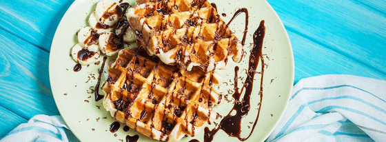 অ্যানবোলাইফ মিনি ওয়াফল মেকার অ্যান্টিক টেলন লেপ সহ