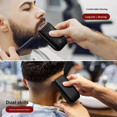 পুরুষদের শরীরের শেভিং জন্য প্লাস্টিকের হাউজিং সঙ্গে 5V পাওয়ার টুইন ব্লেড বৈদ্যুতিক রেজার