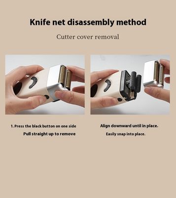 পুরুষদের মুখের শেভিংয়ের জন্য 1200mAh ব্যাটারি মুক্ত খুচরা যন্ত্রাংশ এবং প্লাস্টিকের হাউজিং সহ পুনরায় চার্জযোগ্য বৈদ্যুতিক রেজার