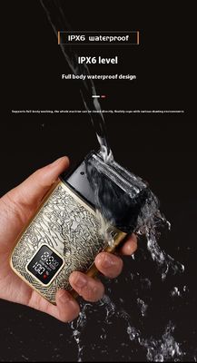 পেশাদার পুরুষদের ইলেকট্রিক রেজার 500mAh ব্যাটারি স্টেইনলেস স্টীল ব্লেড এবং পুরো শরীর ওয়াশ সঙ্গে