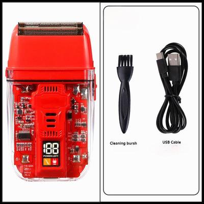 পেশাদার ইলেকট্রিক রেজার 600 এমএএইচ লি-আইন ব্যাটারি 1.5 ঘন্টা চার্জিং সময় এবং আইপিএক্স 4 ওয়াটারপ্রুফ পুরুষদের মুখ এবং শরীরের ব্যবহারের জন্য