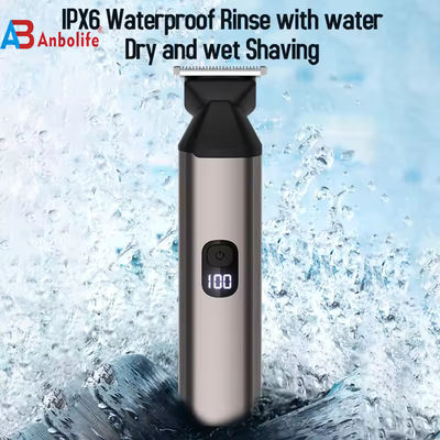 পুরুষদের গ্রুমিংয়ের জন্য IPX7 জলরোধী এবং 1.5 ঘন্টা চার্জিং টাইম সহ 6 ইন 1 মাল্টিফংশনাল ইলেকট্রিক হেয়ার ক্লিপার