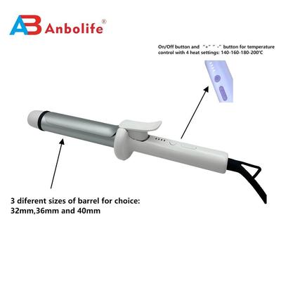 এলইডি ডিসপ্লে এবং সমস্ত ধরণের চুলের জন্য ৪টি তাপমাত্রা স্তর সহ ডুয়াল আয়ন থেরাপি হেয়ার কার্লার