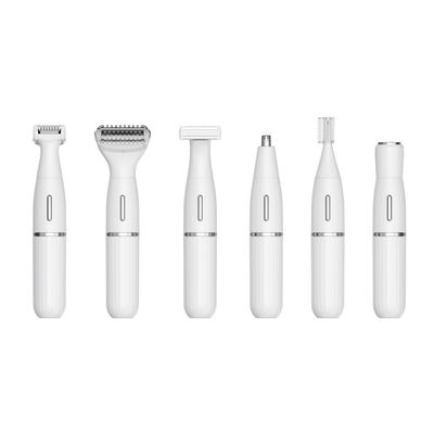 ইউএসবি চার্জিং সহ ছয়-ইন-ওয়ান মাল্টিফাংশনাল ইলেকট্রিক রেজার সেট সম্পূর্ণরূপে জলরোধী চোখের পাতা ট্রিমিং এবং পরিবারের ব্যবহারের জন্য