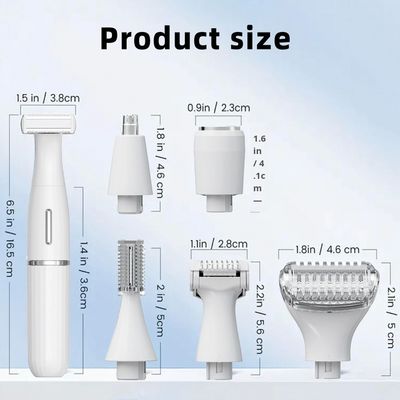 ইউএসবি চার্জিং সহ ছয়-ইন-ওয়ান মাল্টিফাংশনাল ইলেকট্রিক রেজার সেট সম্পূর্ণরূপে জলরোধী চোখের পাতা ট্রিমিং এবং পরিবারের ব্যবহারের জন্য