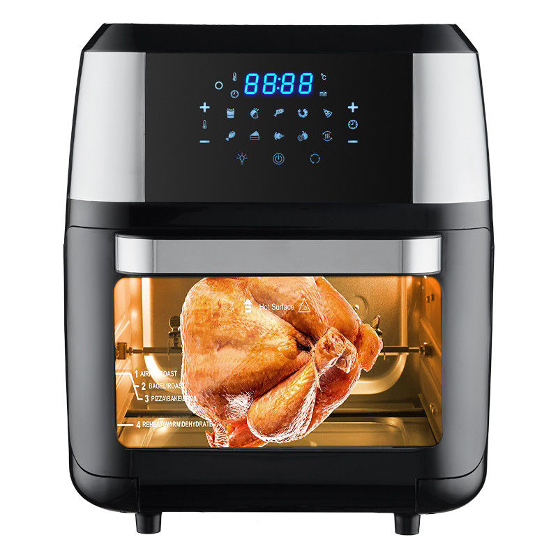 স্টেইনলেস স্টীল 1800W এয়ার ফ্রাইয়ার 12 L 14L 24L ডিজিটাল কন্ট্রোল প্যানেল স্টিমিং এয়ার ফ্রাইয়ার ওভেন