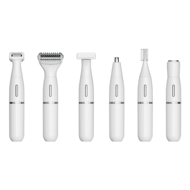 ৬-ইন-১ মাল্টিফাংশনাল ইলেকট্রিক শেভার এবং নাকের লোম ট্রিমার ১ বছরের ওয়ারেন্টি এবং রিচার্জেবল ইউএসবি পাওয়ার সহ