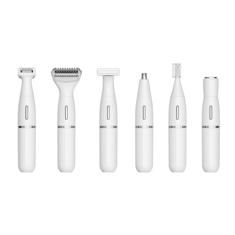 ইউএসবি চার্জিং সহ ছয়-ইন-ওয়ান মাল্টিফাংশনাল ইলেকট্রিক রেজার সেট সম্পূর্ণরূপে জলরোধী চোখের পাতা ট্রিমিং এবং পরিবারের ব্যবহারের জন্য